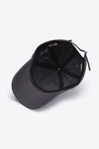 Contrast Embroidered Baseball Cap