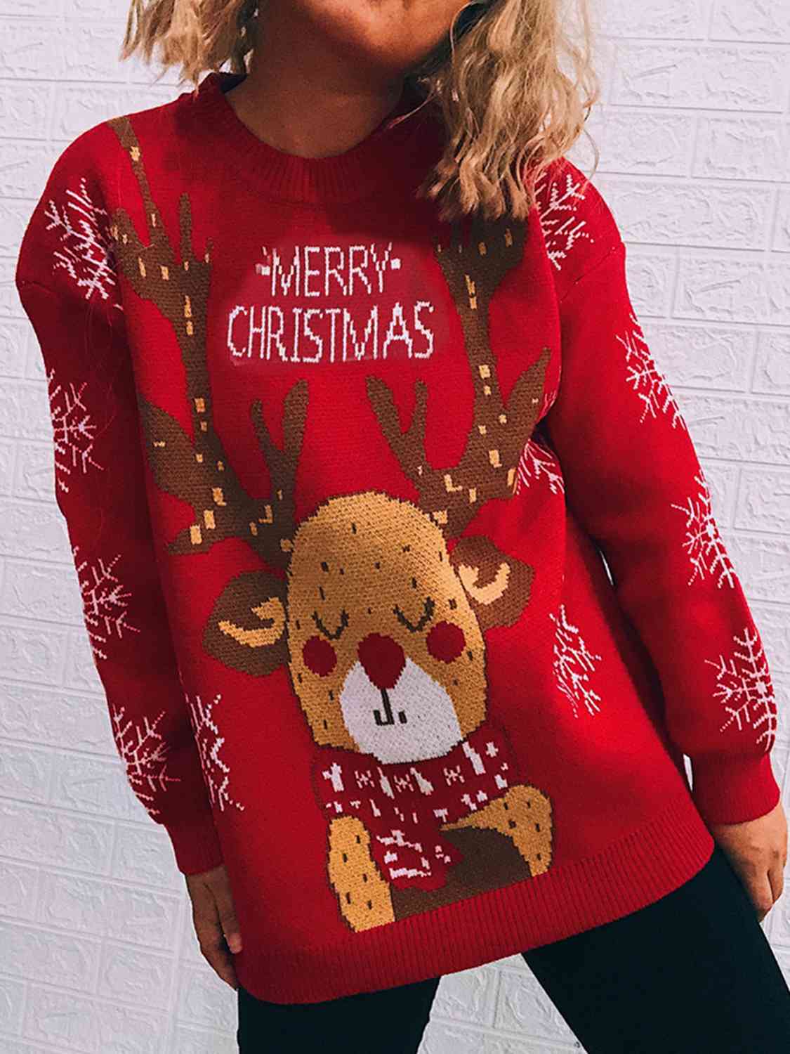 Christmas Element Long Sleeve Sweater