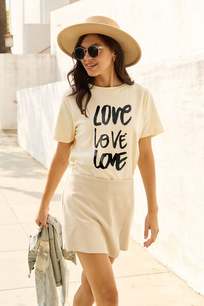 Simply Love Full Size LOVE Short Sleeve T-Shirt