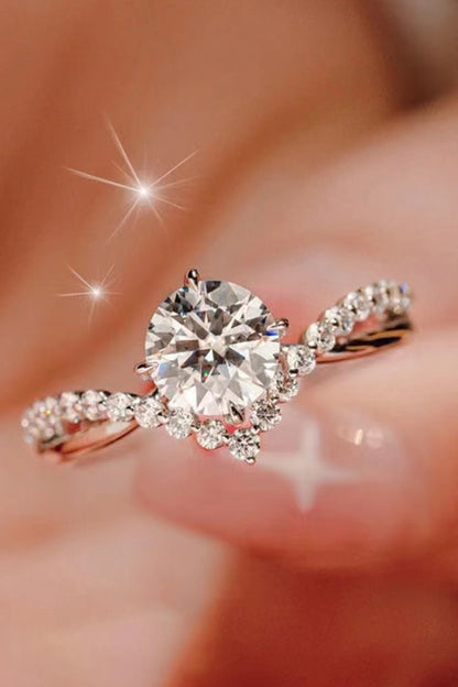 Bold Beauty 1 Carat Moissanite Heart-Shaped Ring