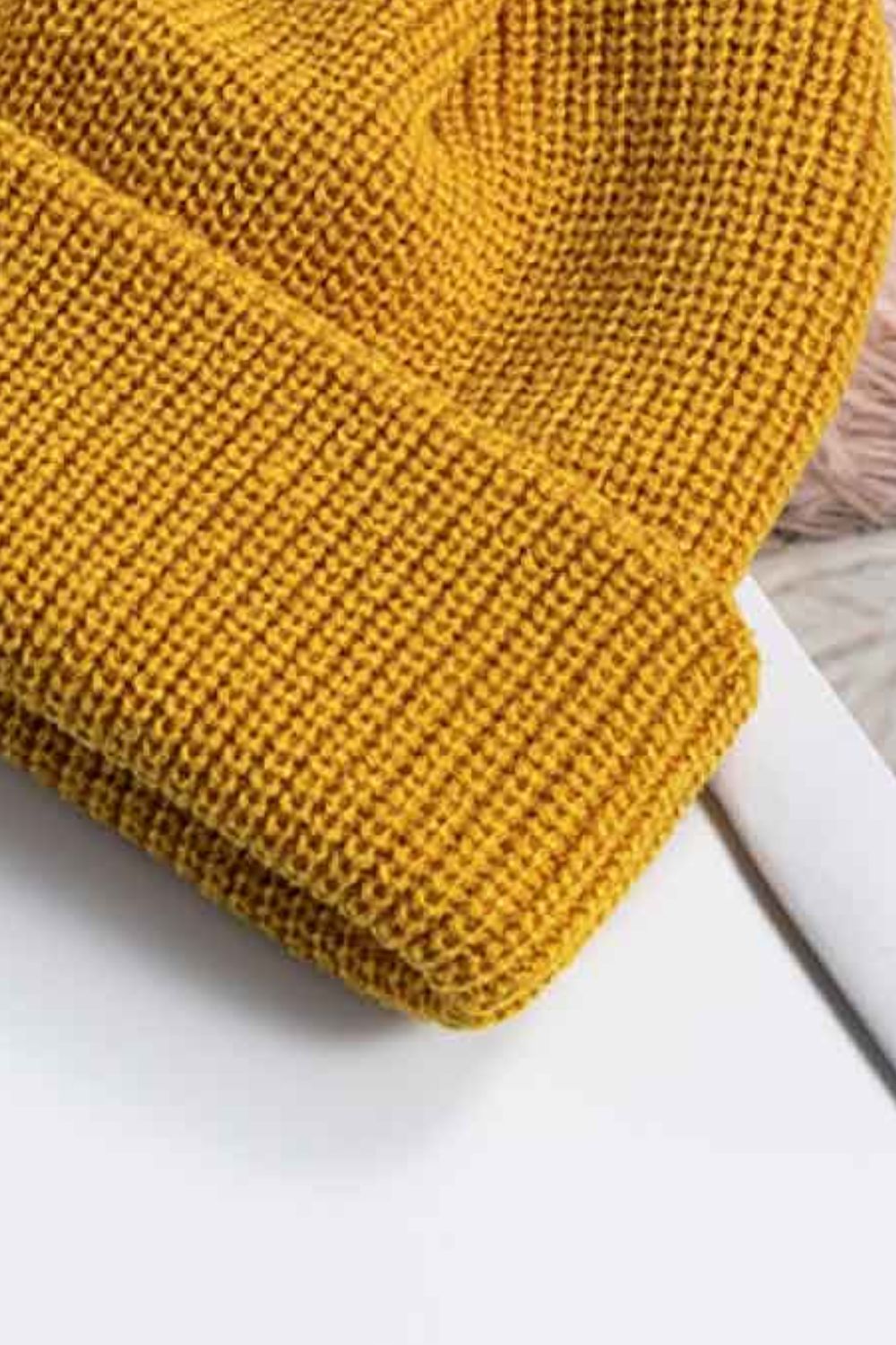 Cozy Rib-Knit Cuff Beanie