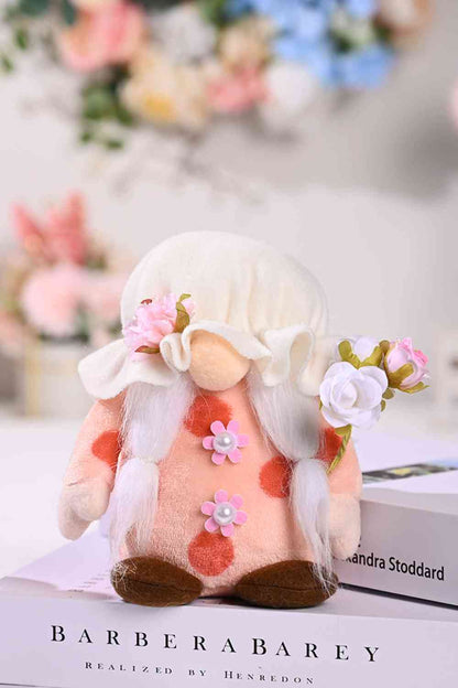Mother's Day Flower Decor Short Leg Faceless Gnome