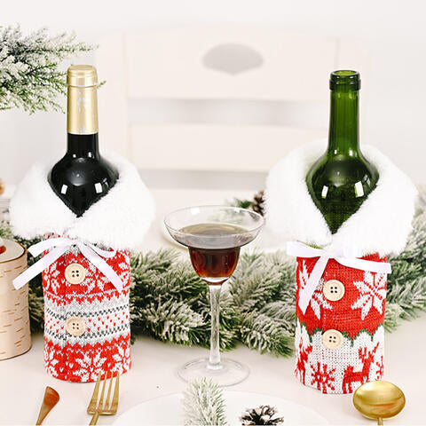Snowflake Wine Bottle Cover