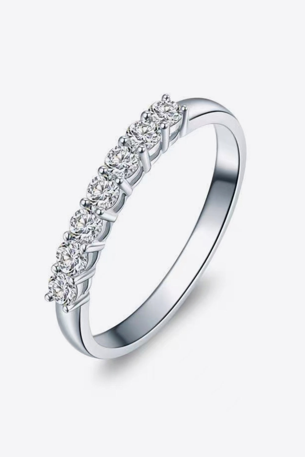 Charming Moissanite 925 Sterling Silver Ring